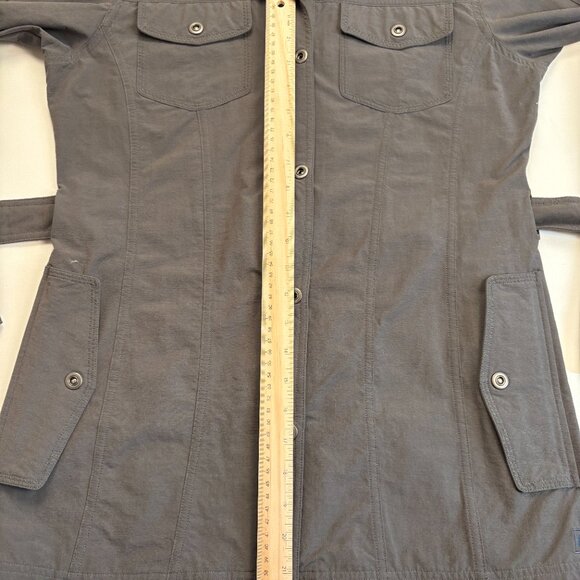 REI Belted Utility Travel Jacket Gray Women's Medium - Picture 8 of 9